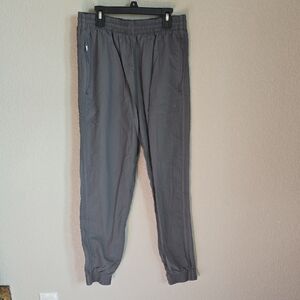 Adidas Originals Gray Windbreaker Jogger Pants - Size Medium